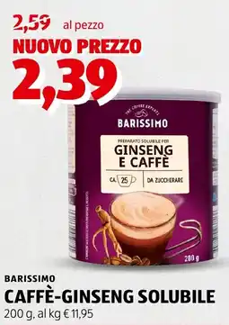 ALDI Barissimo caffè-ginseng solubile offerta