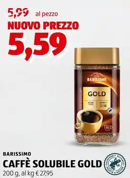 ALDI Barissimo caffè solubile gold offerta
