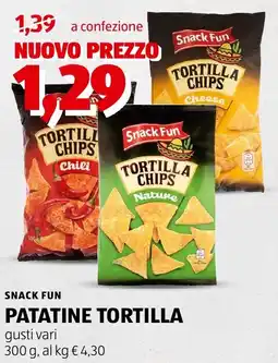 ALDI Snack fun patatine tortilla offerta