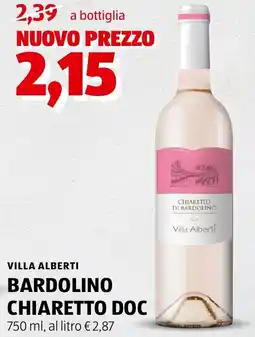ALDI Villa alberti bardolino chiaretto DOC offerta