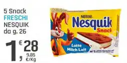 Supermercati Dok Nestle 5 snack freschi nesquik offerta