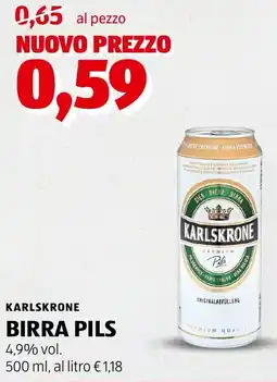 ALDI Karlskrone birra pils offerta