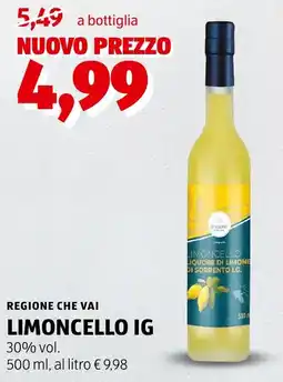 ALDI Regione che vai limoncello IG offerta