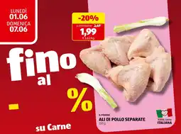 ALDI Il podere ali di pollo separate offerta