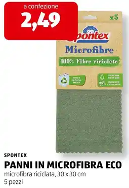 ALDI Spontex panni in microfibra eco offerta