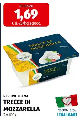 ALDI Regione che vai trecce di mozzarella offerta