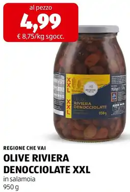 ALDI Regione che vai olive riviera denocciolate XXL offerta