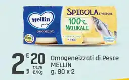 Supermercati Dok Omogeneizzati di Pesce MELLIN offerta