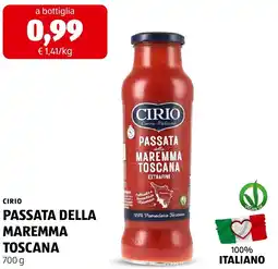 ALDI Cirio passata della maremma toscana offerta