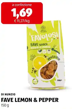 ALDI Di nunzio fave lemon & pepper offerta