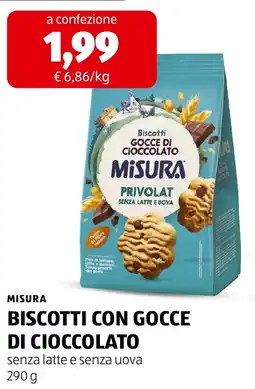 ALDI Misura biscotti con gocce di cioccolato offerta