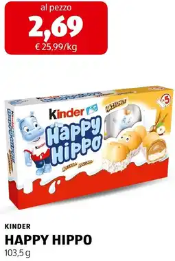 ALDI Kinder happy hippo offerta