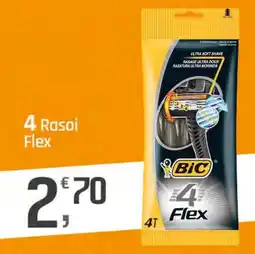 Supermercati Dok Bic 4 rasoi flex offerta