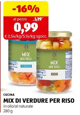 ALDI Cucina mix di verdure per riso offerta