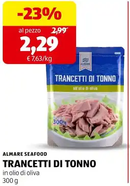 ALDI Almare seafood trancetti di tonno offerta