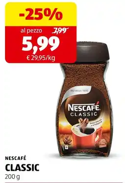 ALDI Nescafé classic offerta