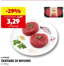 ALDI Il podere tartare di bovino offerta