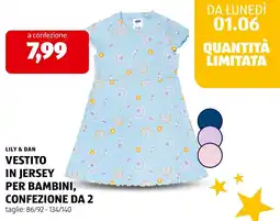 ALDI Lily & dan vestito in jersey per bambini offerta