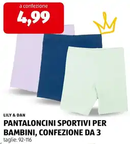 ALDI Lily & dan pantaloncini sportivi per bambini offerta
