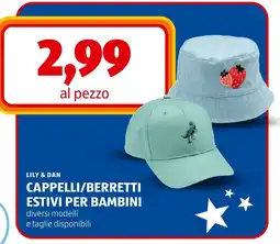 ALDI Lily & dan cappelli/berretti estivi per bambini offerta