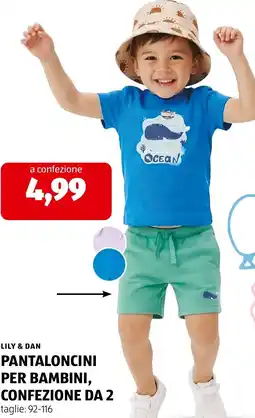 ALDI Lily & dan pantaloncini per bambini offerta