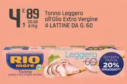 Supermercati Dok Rio mare tonno leggero all'olio extra vergine offerta