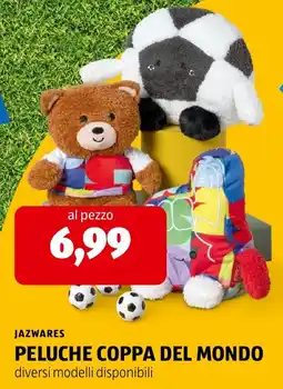 ALDI Jazwares peluche coppa del mondo offerta