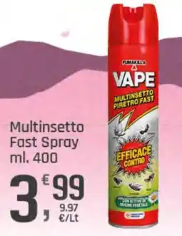 Supermercati Dok Fumakilla vape multinsetto fast spray offerta