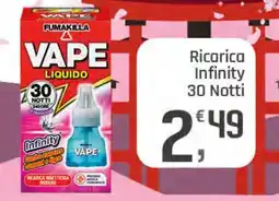 Supermercati Dok Fumakilla vape ricarica infinity 30 notti offerta