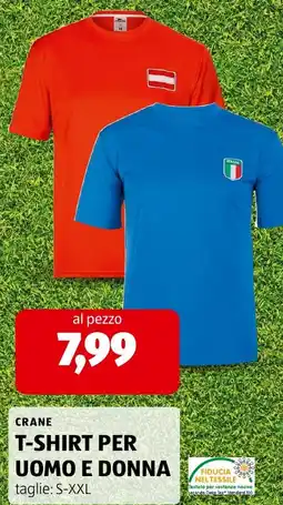 ALDI Crane t-shirt per uomo e donna offerta