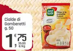 Supermercati Dok Suzi wan cialde di gamberetti offerta