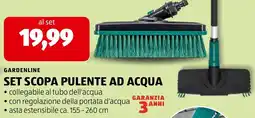 ALDI Gardenline set scopa pulente ad acqua offerta