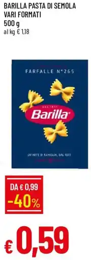 Galassia Barilla pasta di semola offerta
