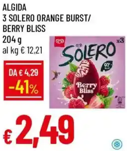 Galassia Algida 3 solero orange burst/ berry bliss offerta