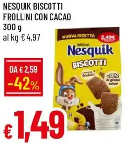 Galassia Nesquik biscotti frollini con cacao offerta