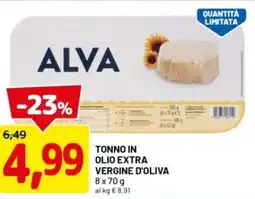 DPiù Tonno in olio extra vergine d'oliva offerta