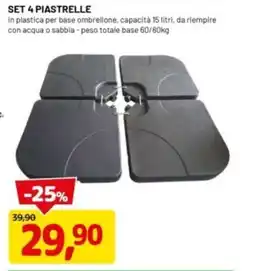 DPiù Set 4 piastrelle offerta