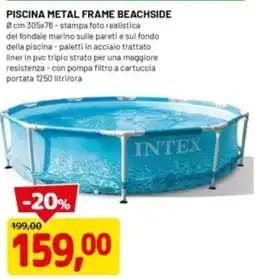 DPiù Piscina metal frame beachside offerta