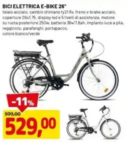 DPiù Bici elettrica e-bike 26" offerta