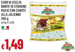 Galassia Cuor di scelta bonta' di stagione maxxi con carote alla julienne offerta