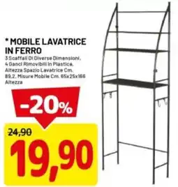 DPiù Mobile lavatrice in ferro offerta