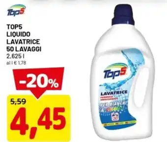 DPiù Top5 liquido lavatrice offerta
