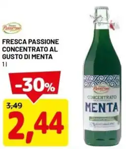 DPiù Fresca passione concentrato al gusto di menta offerta