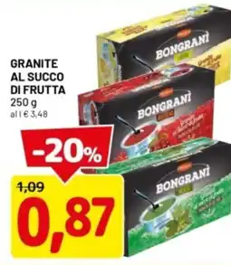 DPiù Granite al succo di frutta offerta