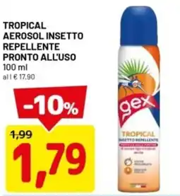 DPiù Tropical aerosol insetto repellente pronto all'uso offerta