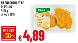 Galassia Fileni cotolette di pollo offerta