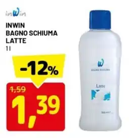 DPiù Inwin bagno schiuma latte offerta