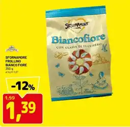 DPiù Sfornamore frollino bianco fiore offerta