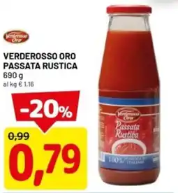 DPiù Verderosso oro passata rustica offerta
