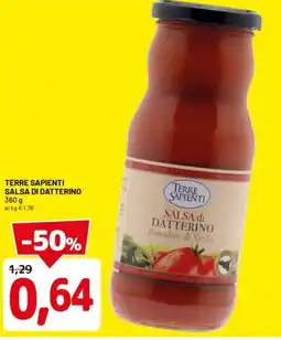 DPiù Terre sapienti salsa di datterino offerta